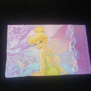 Tinkerbell Peter Pan Purple Disney Pillow Case Vintage 1990s